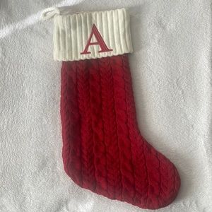 Kohl’s St. Nicholas Square Large Cable knit Monogram stocking